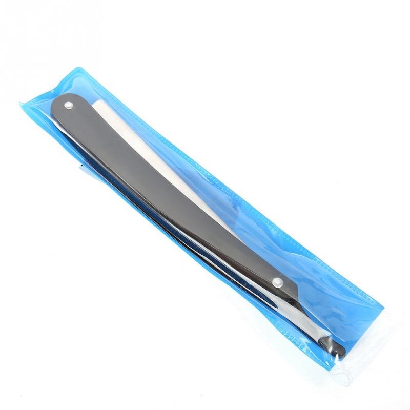 Men Manual Shaver Barber Straight Edge Stainless Steel Sharp Barber Razor Folding Shaving Shave with Blade Hairdressing Tools: Black