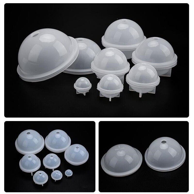 1pc Handmade Epoxy Silicone Mold 3D Planet Ball Craft Mold Making Tool Mould UV Resin Epoxy Dried Flower Resin 20/30/40mm