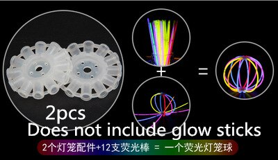 Party Fluorescentie Light Glow Sticks Armbanden Kettingen Neon Voor Wedding Party Glow Sticks Kleurrijke Glow Stick: yuankou2pcs