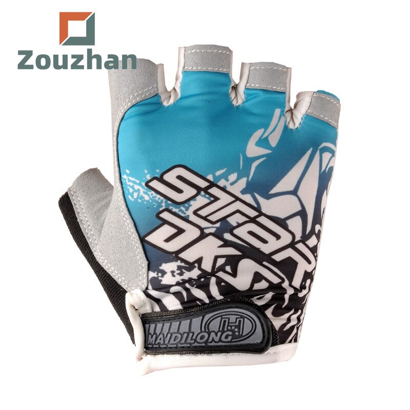 ZOUZHAN cycling gloves half-finger summer outdoor sports fitness non-slip bicycle men and women ice silk