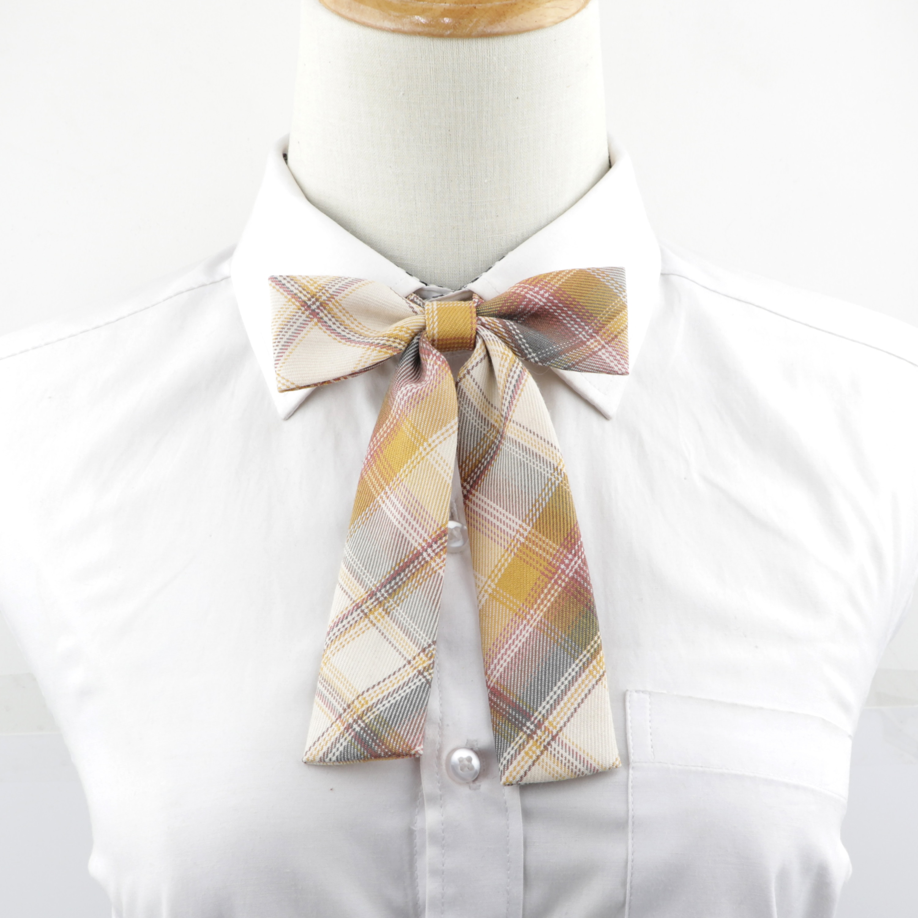 Chic College Striped Ladies Cute Bowtie Women School Girl Student Uniform Formal Suit Accessories Cravat Butterfly Knot