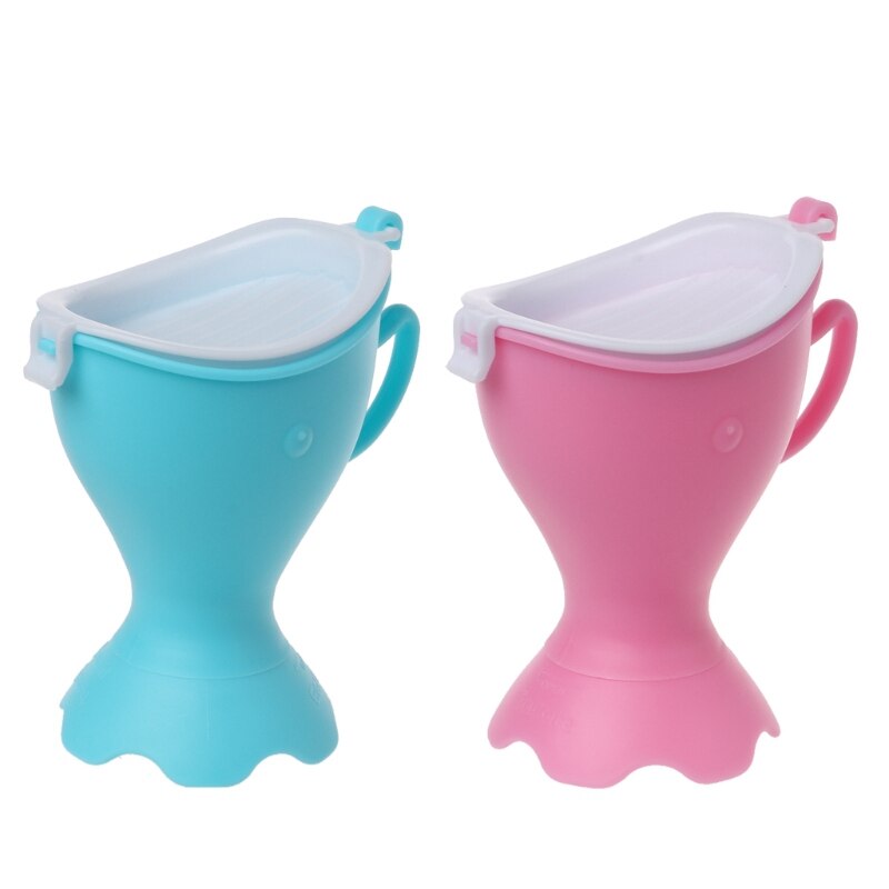 VANZACK Emaille Spucknapf / Urinal – Tragbarer Urintopf Für Camping, Reisen & Haushalt, Rot