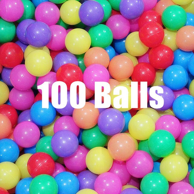Tent Voor Kinderen Speelhuis Ballenbad Tent Jongen Meisje Prinses Kasteel Draagbare Indoor Outdoor Baby Play Tenten House Kids play Room: 100pcs balls