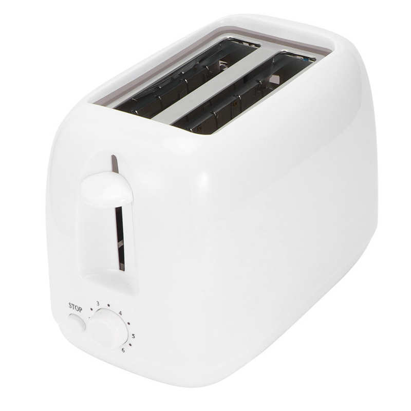 650W Bread Toaster 6 Gear Temperature Setting Kitchen Toasts Maker With Crumb Tray One-key Operation Widened Slot Cooking