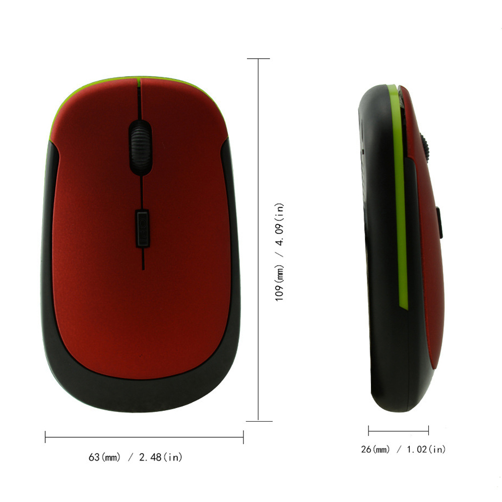 Wireless 2.4G Mouse Optical Gaming Office Mouse with USB Receiver Laptop PC Computer Ergonomic Mause Mice for Dell/Lenovo/ASUS