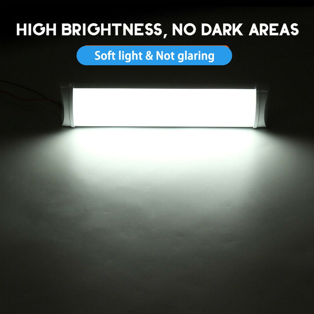 2pcs LED Interior Lights Roof Ceiling For RV Camper Trailer Motorhome Van DC 12V