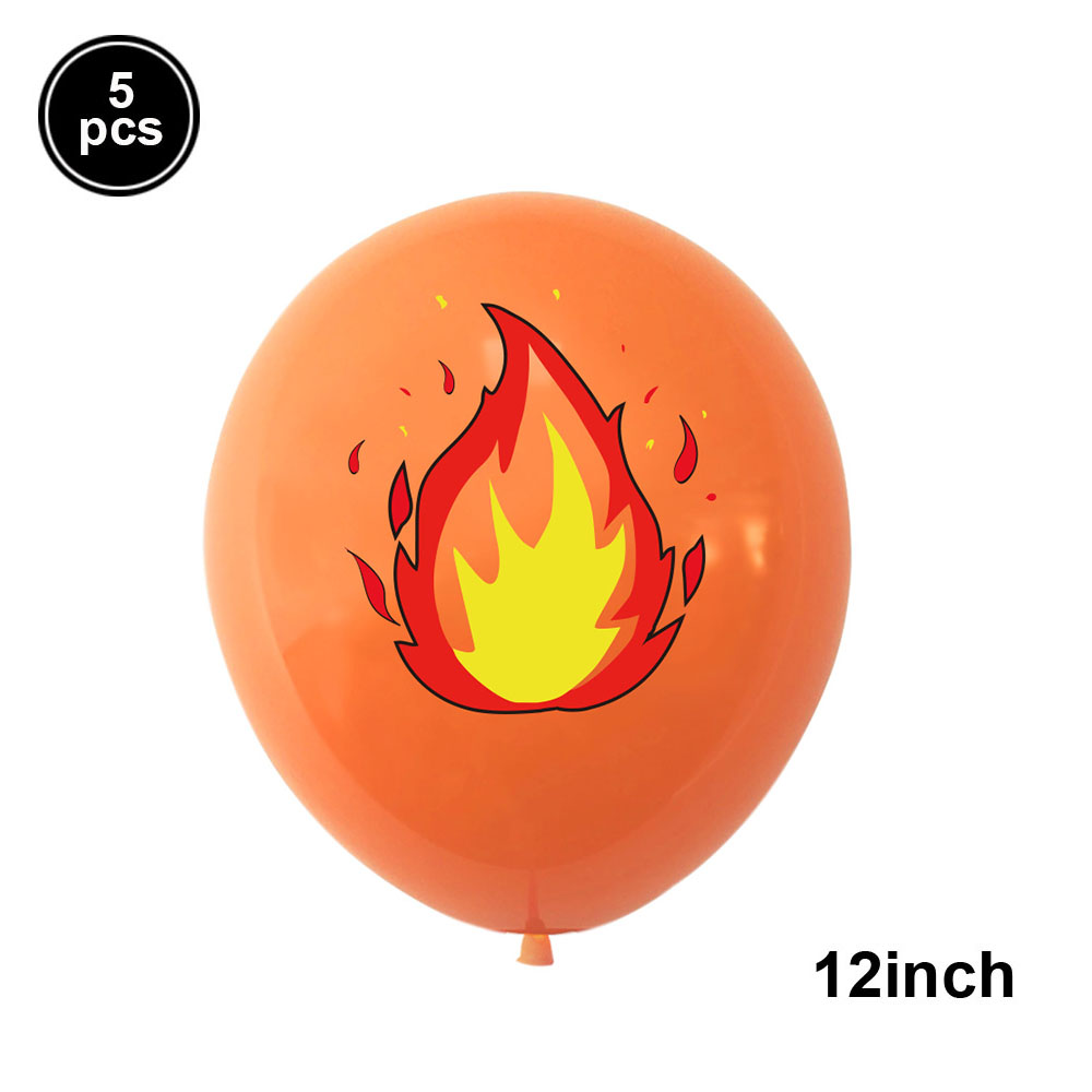 Firefighter Theme Balloon Flame Balloons Inflatable Axe Fire Hydrant Fire Extinguisher Balloon Fireman Birthday Party Decoration: SKY BLUE