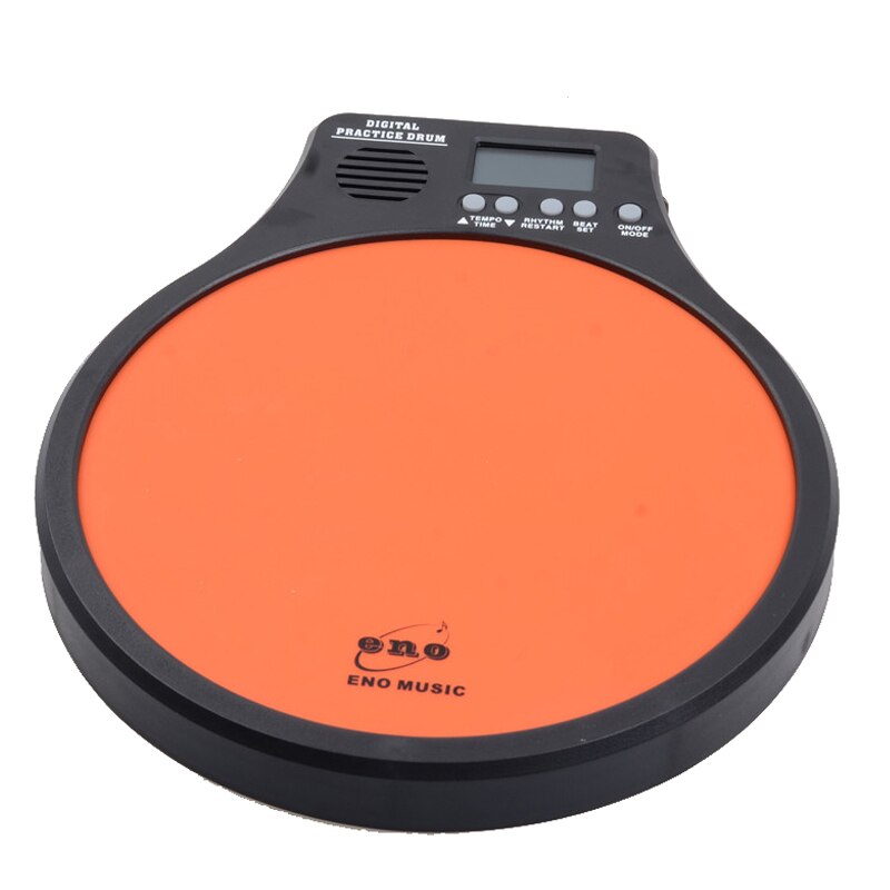 tamburo pad per pratica di batteria digitale ENO con metronomo 3 in 1 per pad per pratica elettronica in metronomero nero per batterista