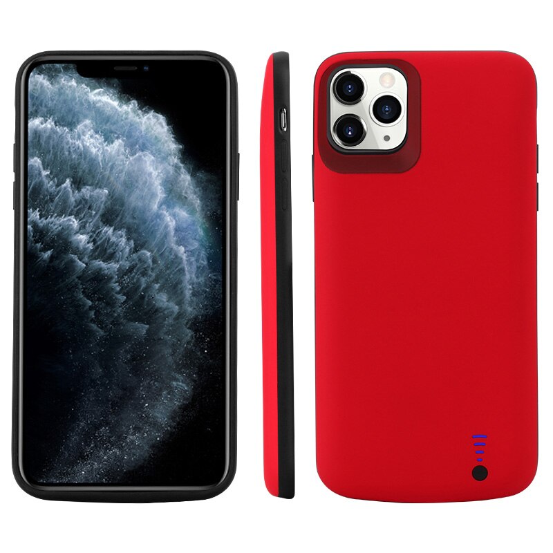 Funda de cargador de batería para iPhone 11 Pro MAx, funda de batería externa, funda de carga portátil para iPhone 11, funda de Banco de energía