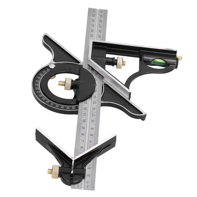 Combination Square Ruler Combo Square Ruler for Engineering Woodworking Adjustable Square Ruler