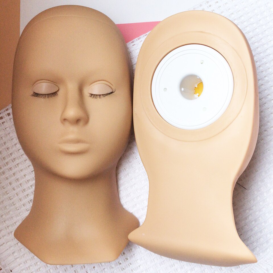 Mannequin Hoofd Vervanging Oogleden Siliconen Praktijk Valse Wimper Extensions Make Model Massage Training Sets 3 Kleuren