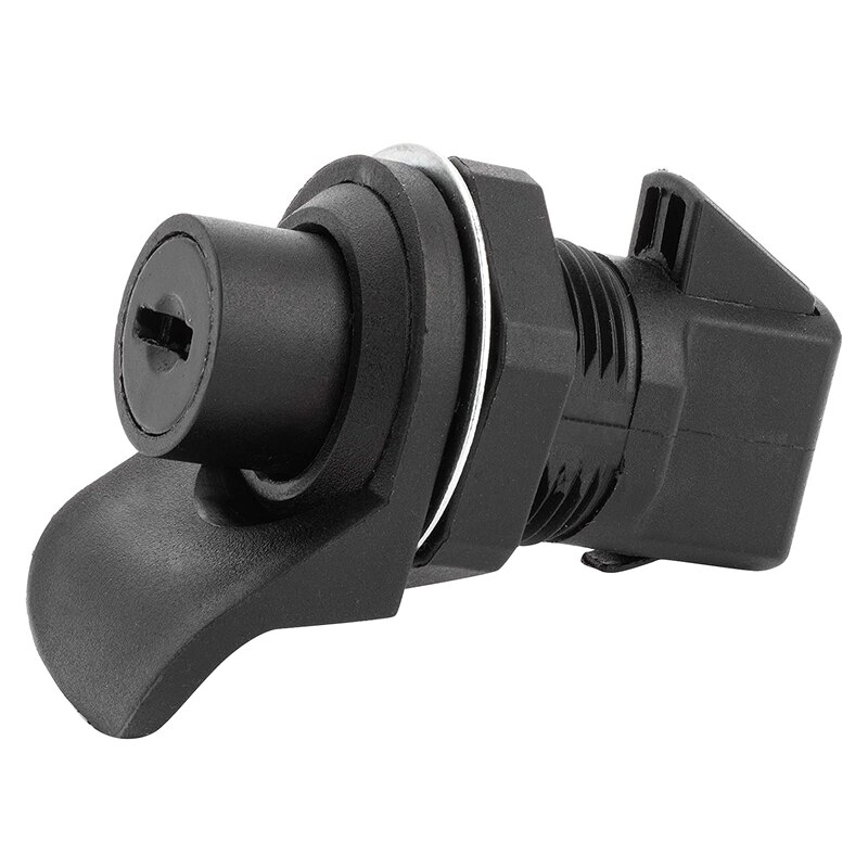 1 Set Locking Push Button Latch for Marine Boat Radio Box, Tool Box, Electronic Box, Motorcycle Glove Box Lock.
