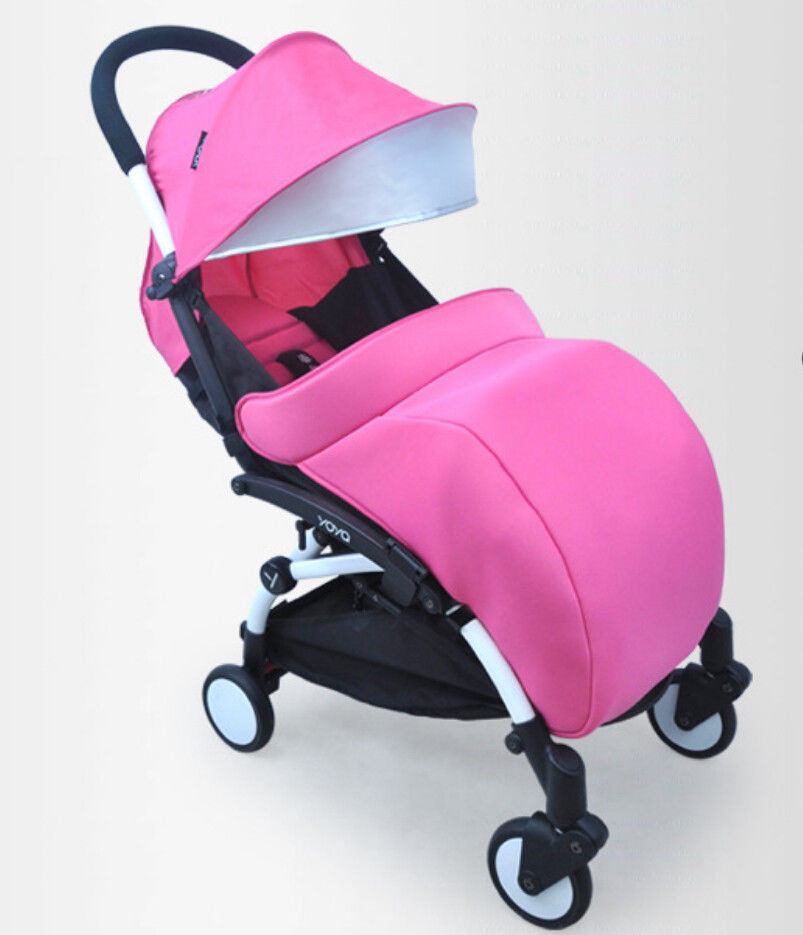 Pram Cosy Kinderwagen Abdeckung Fußsack Passt Buggy Kinderwagen Bein Wärmer Padded: Rosa