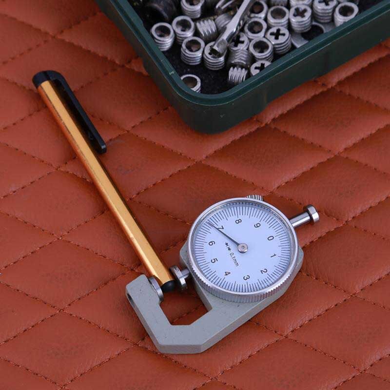 0 to 10mm Range Measuring Tool 0.1mm Resolution Round Dial Thickness Gauge