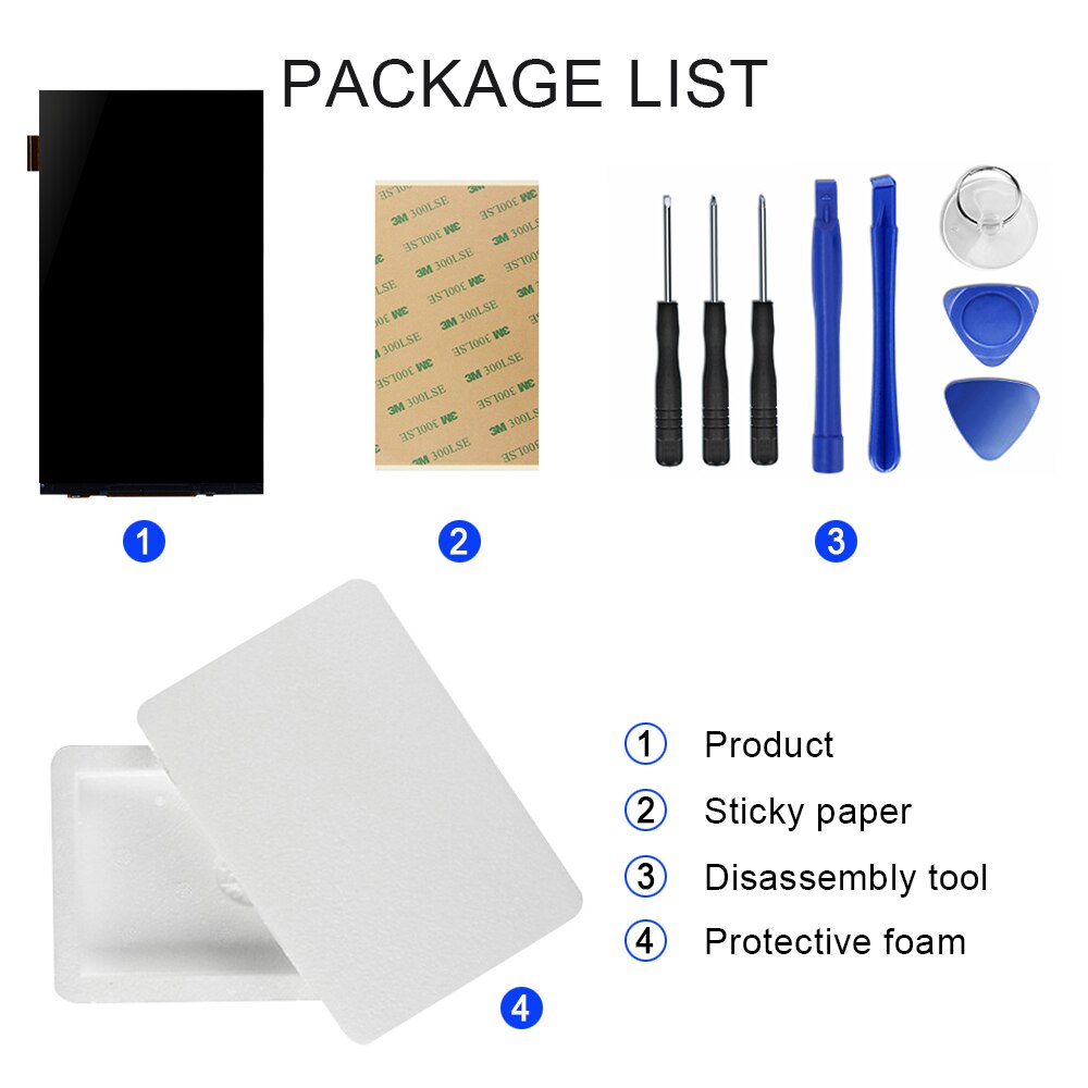 Para Homtom HT16 pantalla LCD + digitalizador de pantalla táctil para Homtom HT16 accesorio Digital de teléfono móvil con herramientas