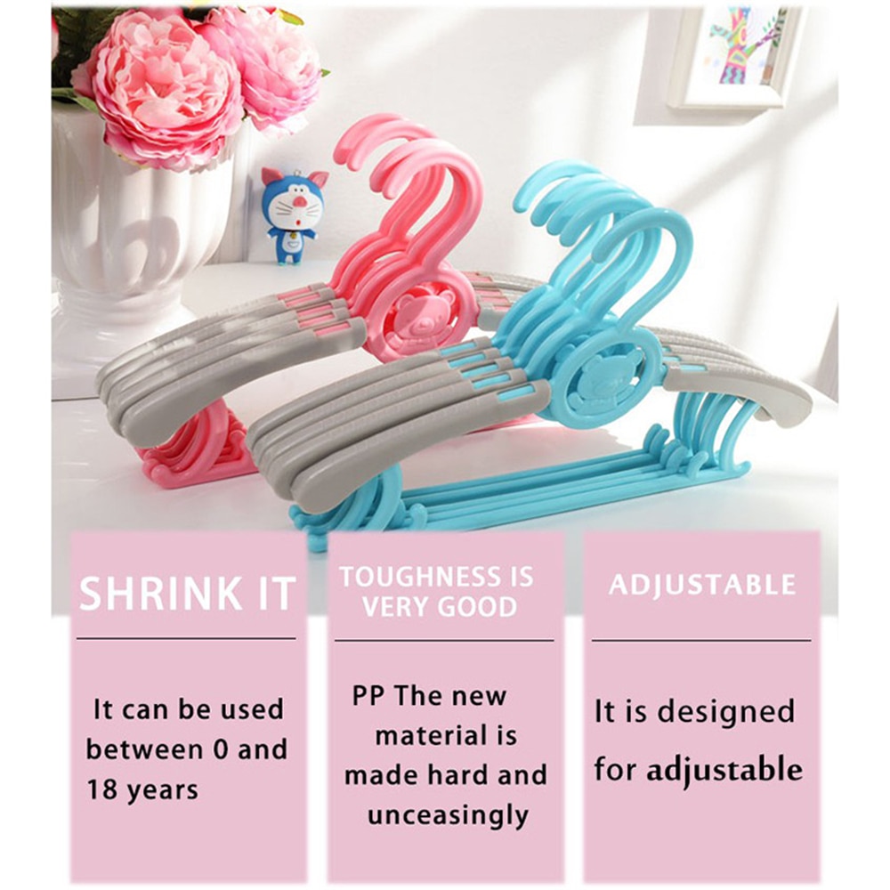 Newest Adjustable Clothes Hanger Rack Plastic Towel Display Hanger For Baby Adults Children Kids Clothing Drying Rack Hanging