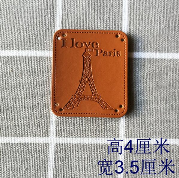 Handmade Labels for Clothes PU Leather Tags On Clothes Hat Shoes Bag DIY Apparel Sewing Accessories