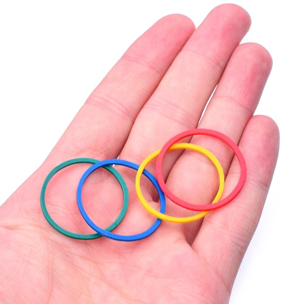100 Stks Mini Kleine Kleurrijke Rubber Elastische Haar Ring Touw de5