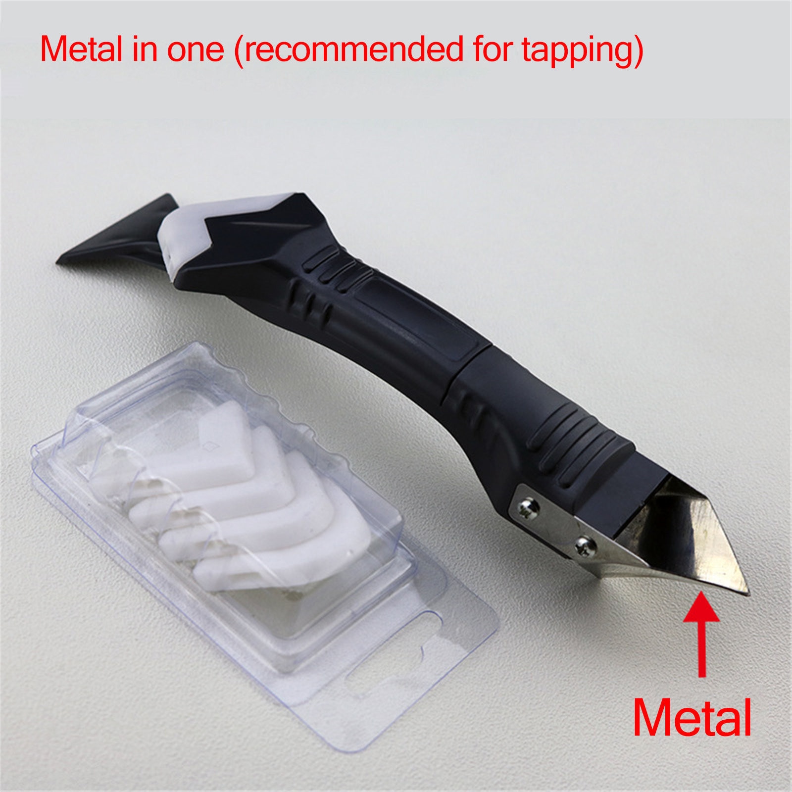 Herramienta de costura de silicona para raspar, y espátula de silicona, ángulo de calafateo, sellador, raspador suave, Kit de lechada