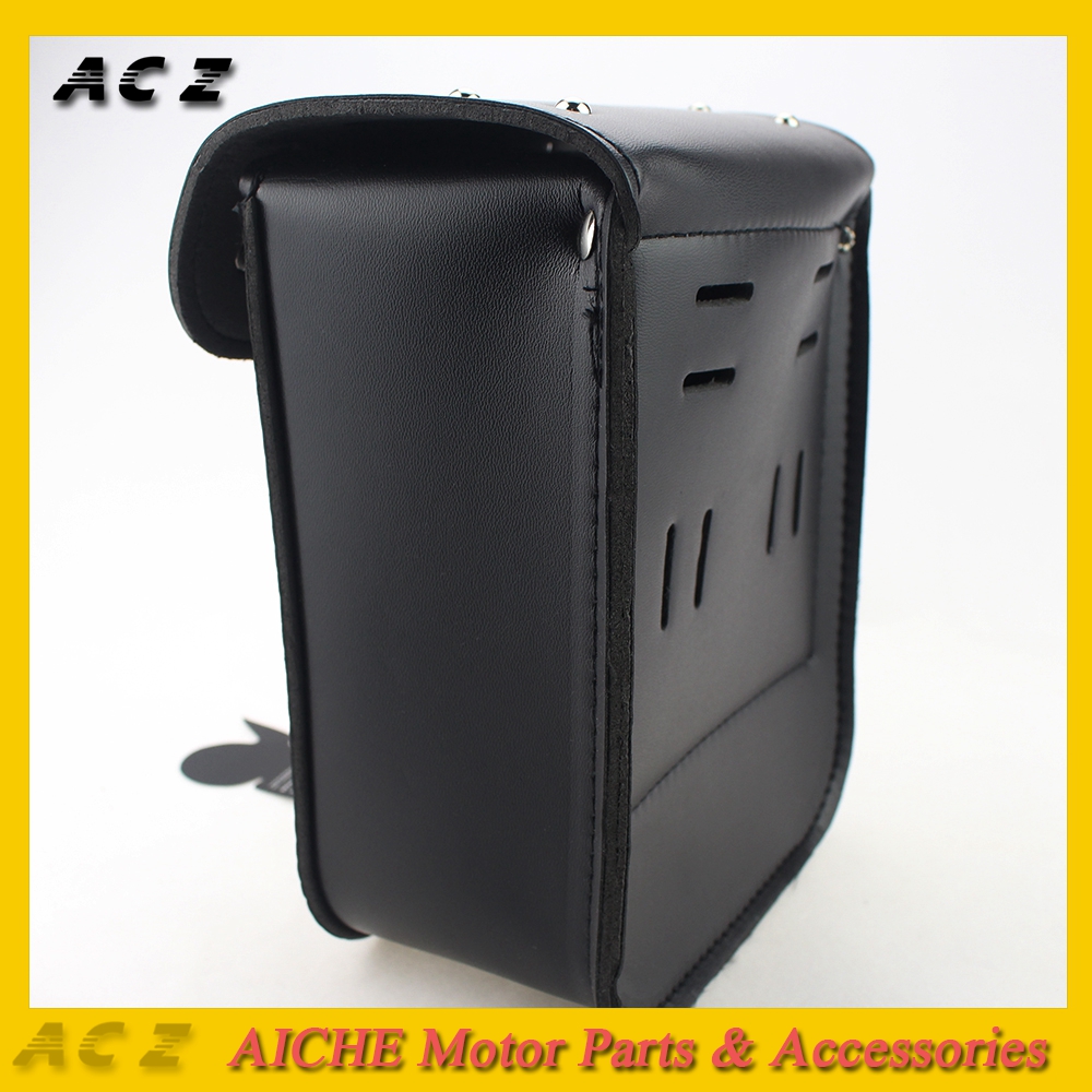 Motorcycle Saddle Bags Cruise Vehicle Leather Side Tool Tail Head Bag Luggage Borsello Universal for Harley Yamaha Kawasaki