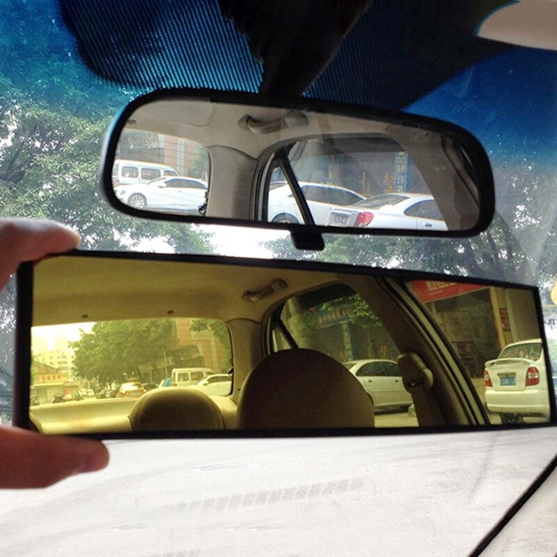 For Truck Vehicle Car Curved Rear View Mirror Auto Interior Clip On Wide Angle Convex Rearview Reversing Mirror Accessories