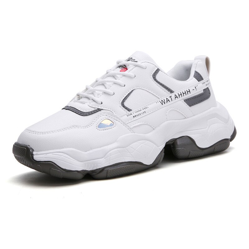 Men Sneakers No-slip Men Casual Shoes Breathable Male Mesh Lace up Wear-resistant Shoes Masculino Zapatos De Hombre: White / 7