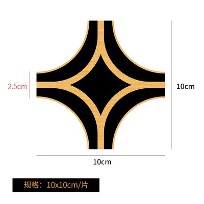 PVC Self adhesive Diagonal tile sticker Background Wall Mural tile gap sealing strip tape Beauty Seam Line Home Decoration: A Diagonal 20pcs