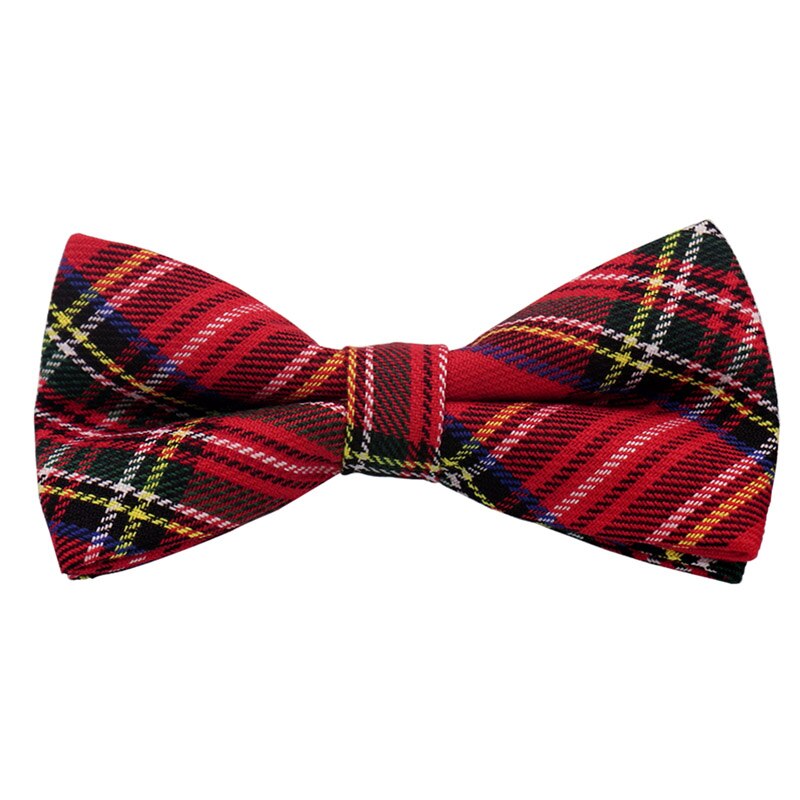 Huishi rutig fluga lyx herr pläd bågar slips justerbar bröllopsfest bowtie för män polyester rut fjäril bowties: H181
