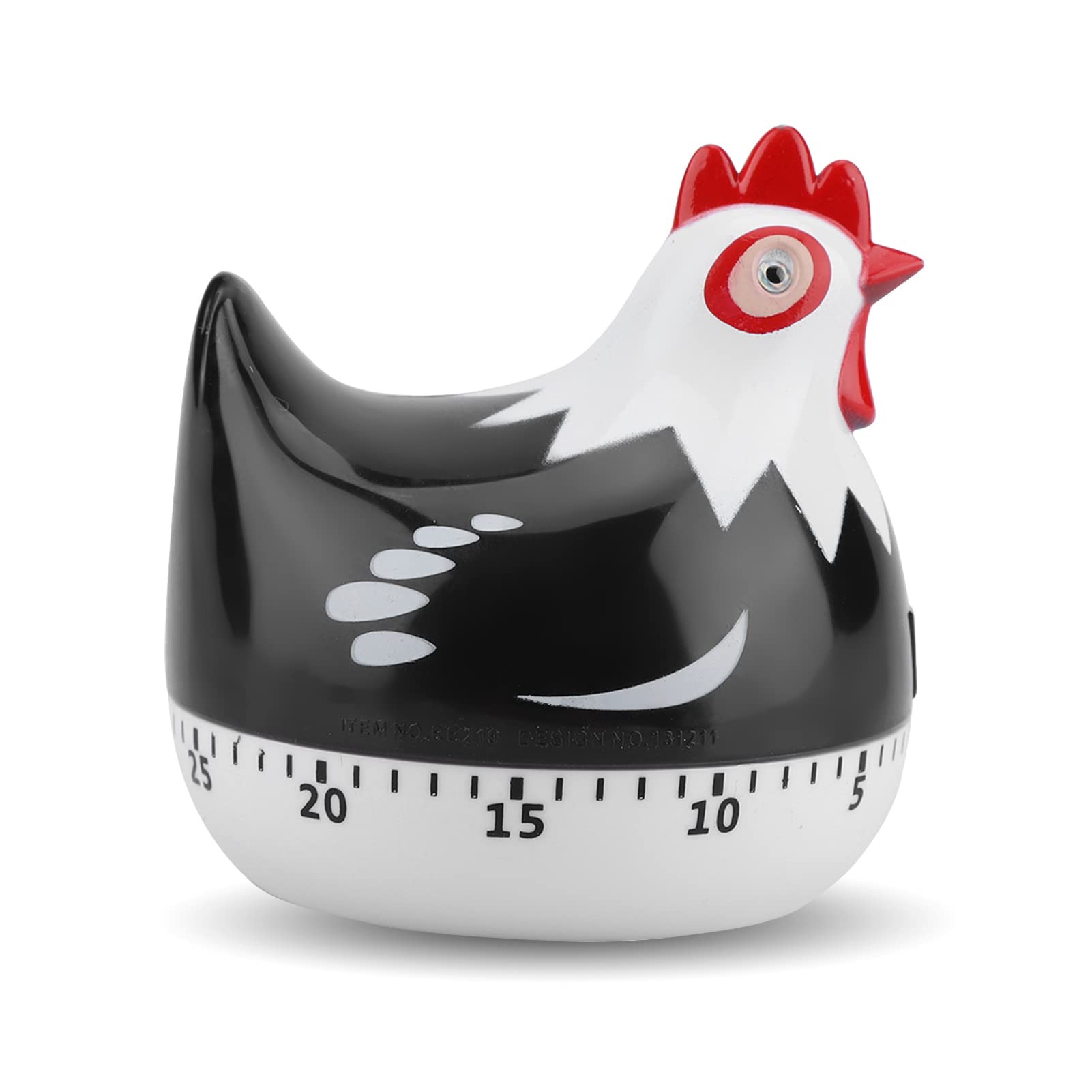 Minuterie de cuisine en forme de poulet, en plastique, rappel, compte à rebours, alarme