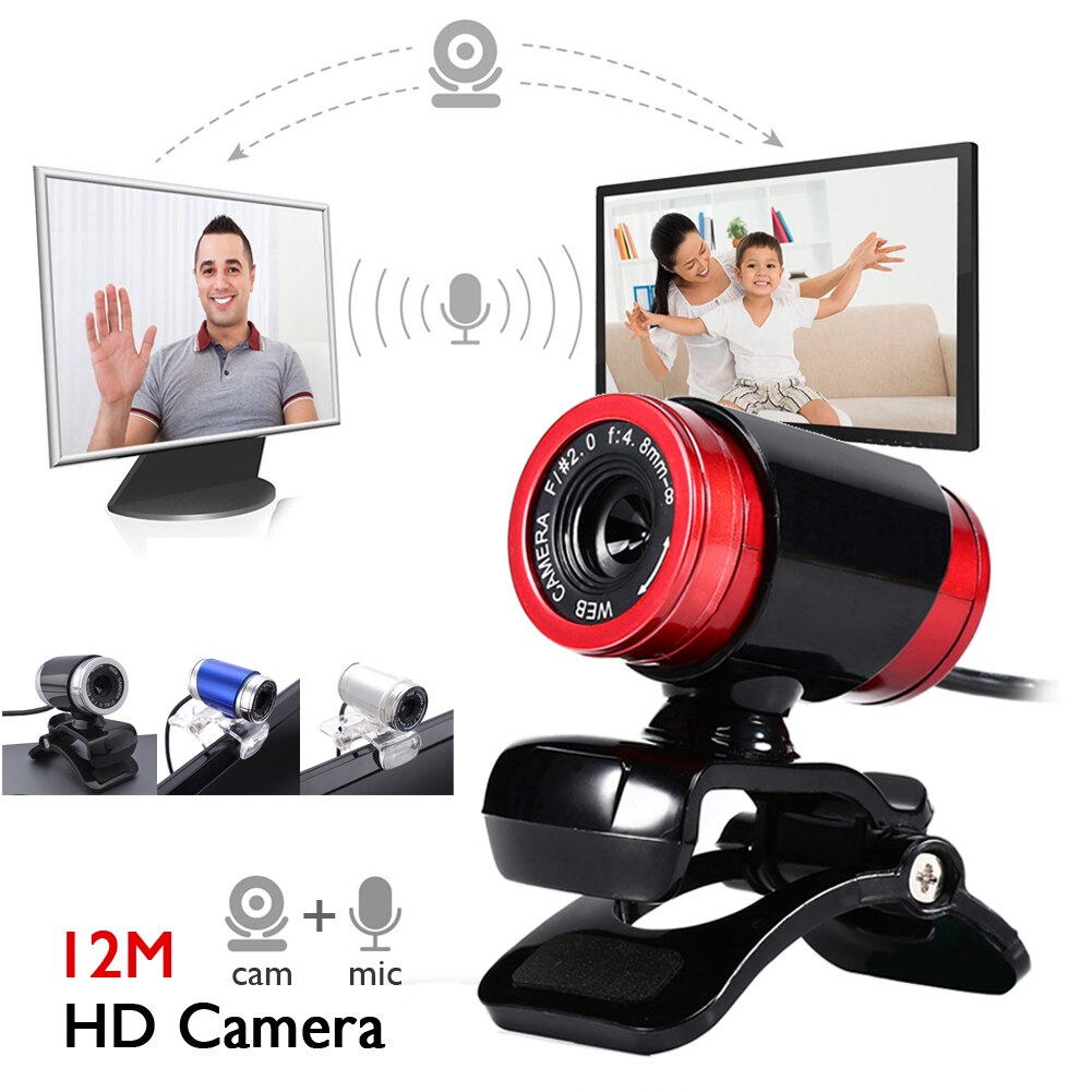 12MP 30fps USB IP Webcam Della Macchina Fotografica Della clip sul desktop per PC computer desktop USB 12MP HD Webcam Del computer Macchina Fotografica del computer portatile