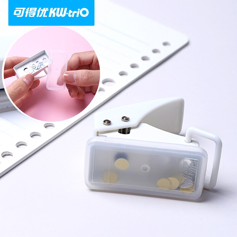 Dimi Mini perforadora portátil máquina de perforación de manualidades de papel cortador de máquina de papel recubierto Tarjeta de DIY material de oficina