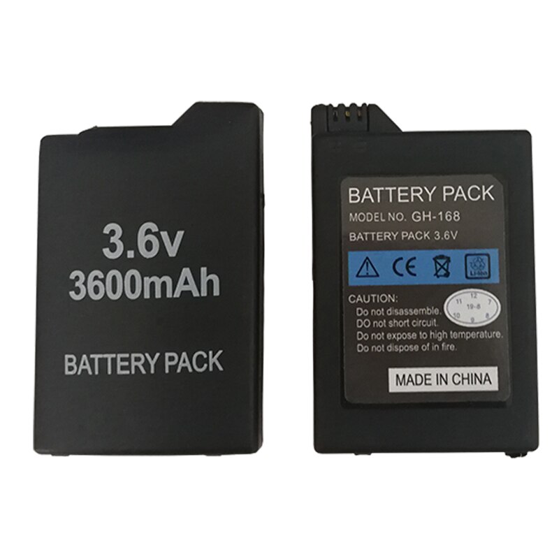 2 x 3600mAh Battery Pack for Sony PSP1000 PSP 1000 PlayStation Portable Li-Ion Lithium Rechargeable Batteries Replacement