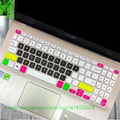 Til asus vivobook 15 asus  x509 x509fj x509fb x509fl x509fa x509 fa fb fj fl  fl8700f y5100 y5200f 15.6 tommer cover til tastaturet: Slik sort