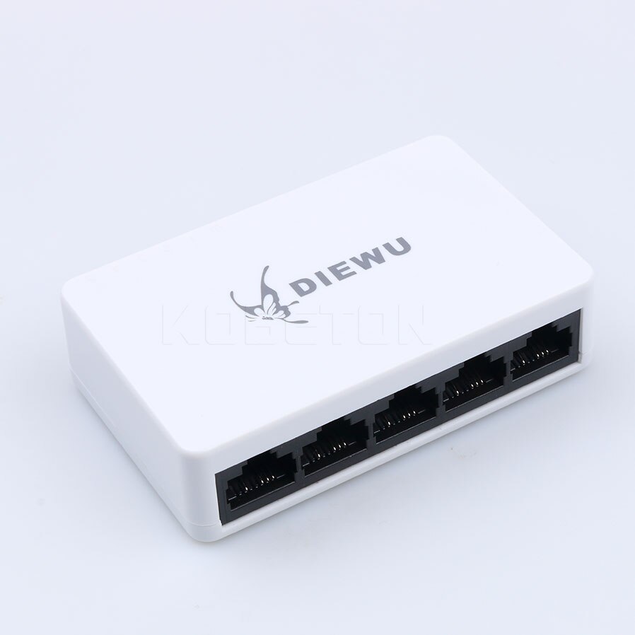 5 Poorten 10/100Mbps Ethernet Network Switch Mini Snelle RJ45 Lan Hub Ethernet Netwerk Switcher Hoge Prestaties Voor desktop Pc