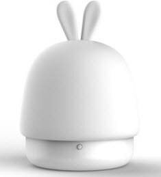 LED bed lamp cartoon rabbit USB light silicone material cartoon lamp for: White