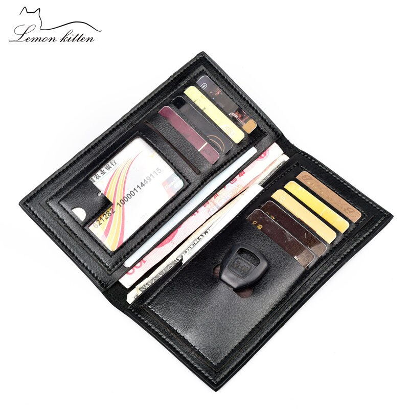 Men Wallet Male Purse Soft Business Large Capacity Car Key Holder Purse Wallet Clutch Bag For Men