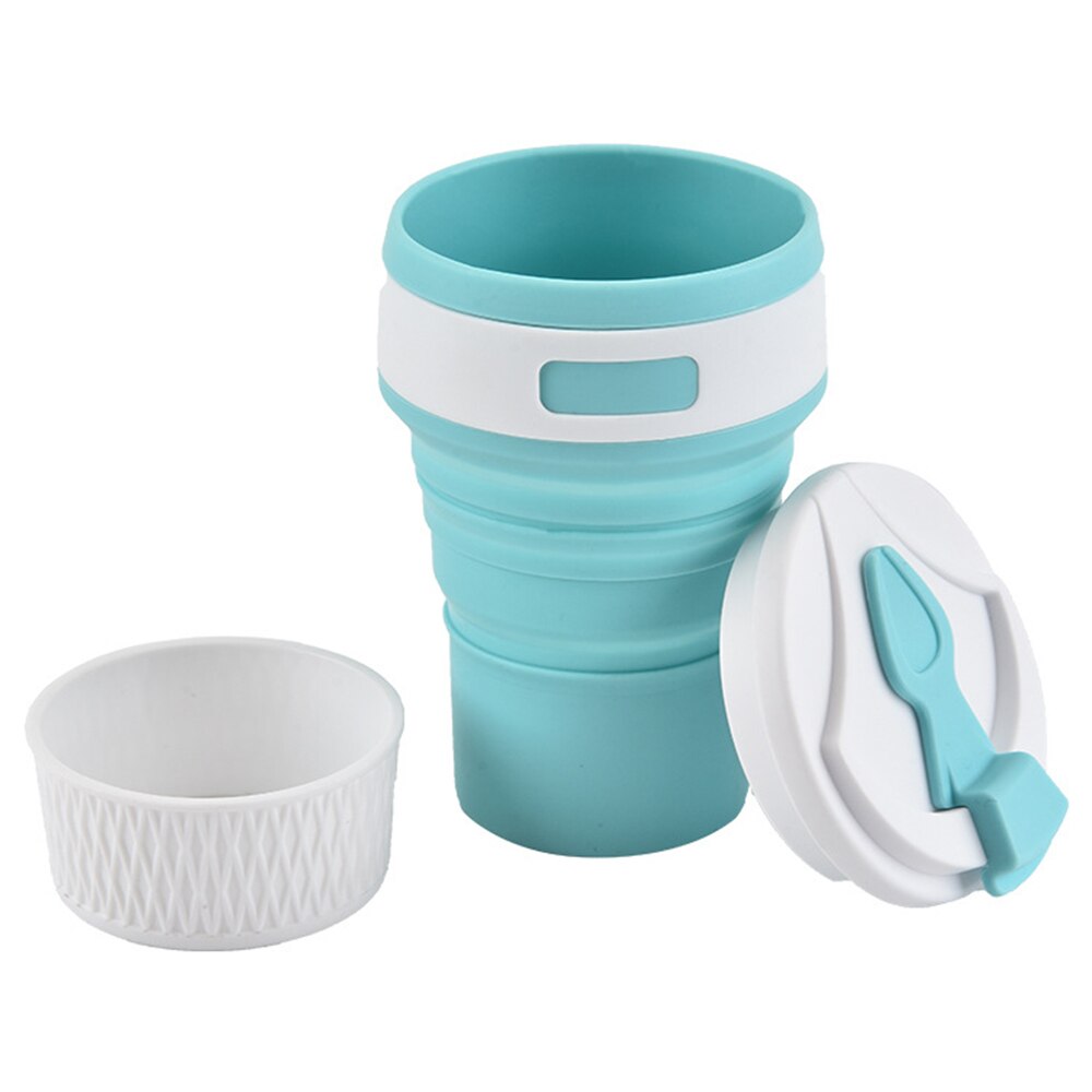 Opvouwbare beker, voedselveilige opvouwbare waterbeker, telescopisch opvouwbaar, reisbeker