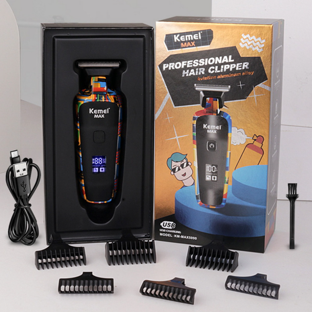 Cortadora de pelo eléctrica multifuncional para el hogar, maquinilla de afeitar con impresión de Graffiti enchufe de carga USB, doble uso maquinilla de afeitar masculina maquina de cortar cabello maquina afeitar hombre: Default Title