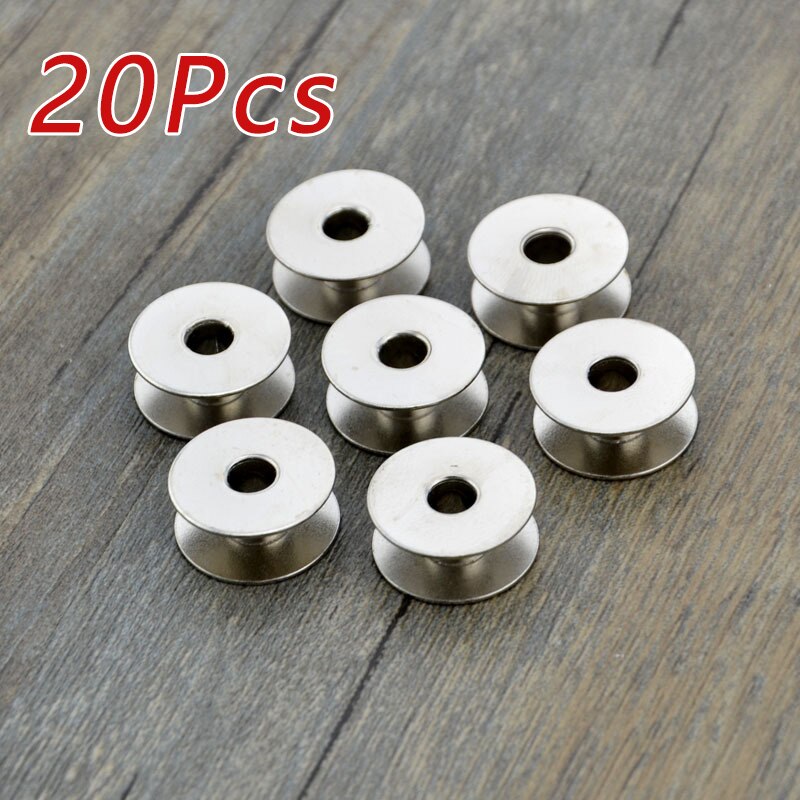 20pcs/lot Industrial Sewing Machine Bobbin Bobbin Sewing Machine Aluminum Bobbin Metal Spool Sewing Craft Machine Tools