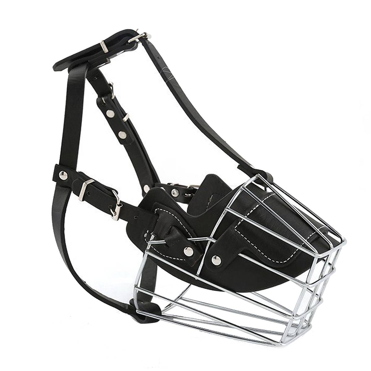 3 Maten Honden Snuit Metalen Draad Mand Anti-Bijten Maskers Voor Grote Hond Pitbull Bull Terrier