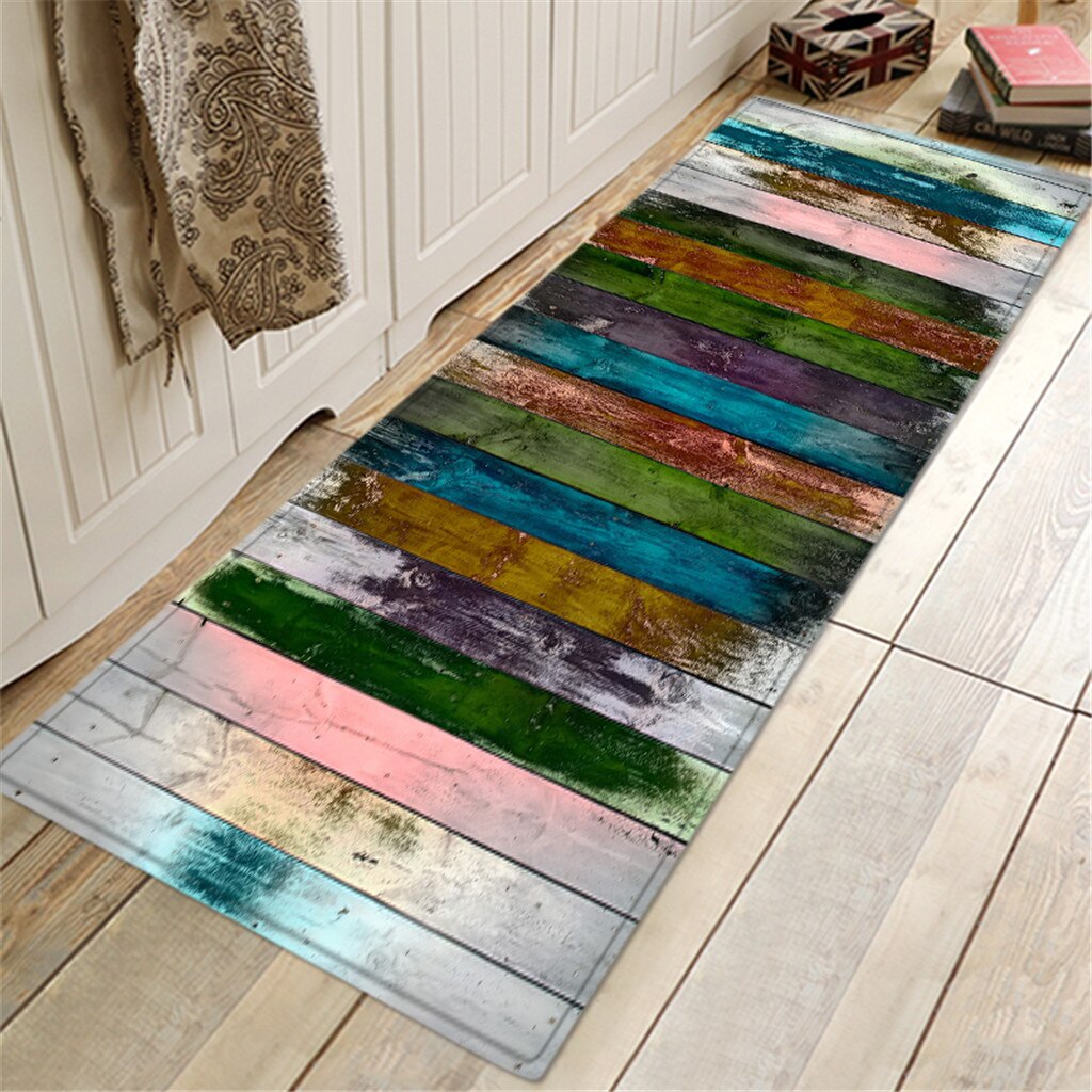 40 x 120 cm tæppe gang dørmåtte forhindrer glidende tæppe absorbere vand køkkenmåtte badeværelse tilbehør produkter festival gulvtæppe: E