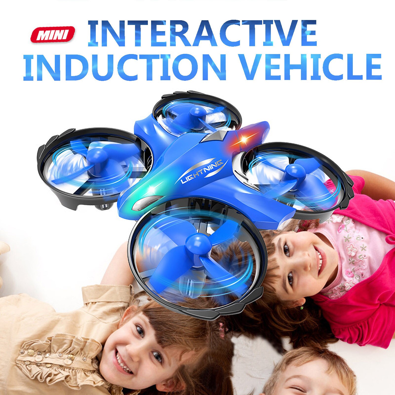 Knappe En Duurzaam Drone Jongen Speelgoed 360 Graden Vier-As Interactieve Intelligente Inductie Roterende Mini Speelgoed Drone Kid