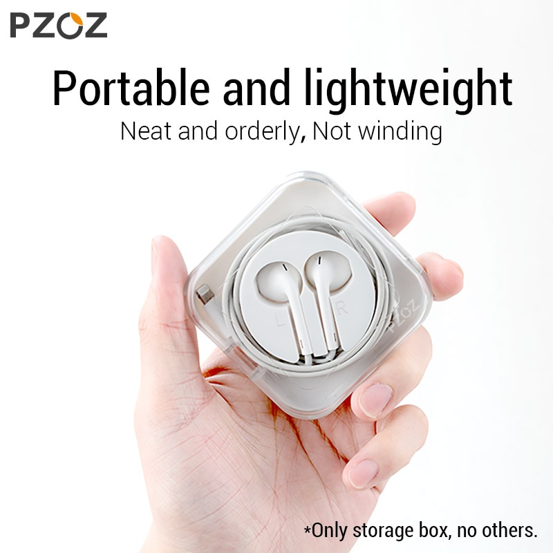 PZOZ Oortelefoon Cases Voor Apple EarPods vast Oortelefoon Hoofdtelefoon Accessoires Opslag Draagtas Hard Bag Box Case Voor EarPod