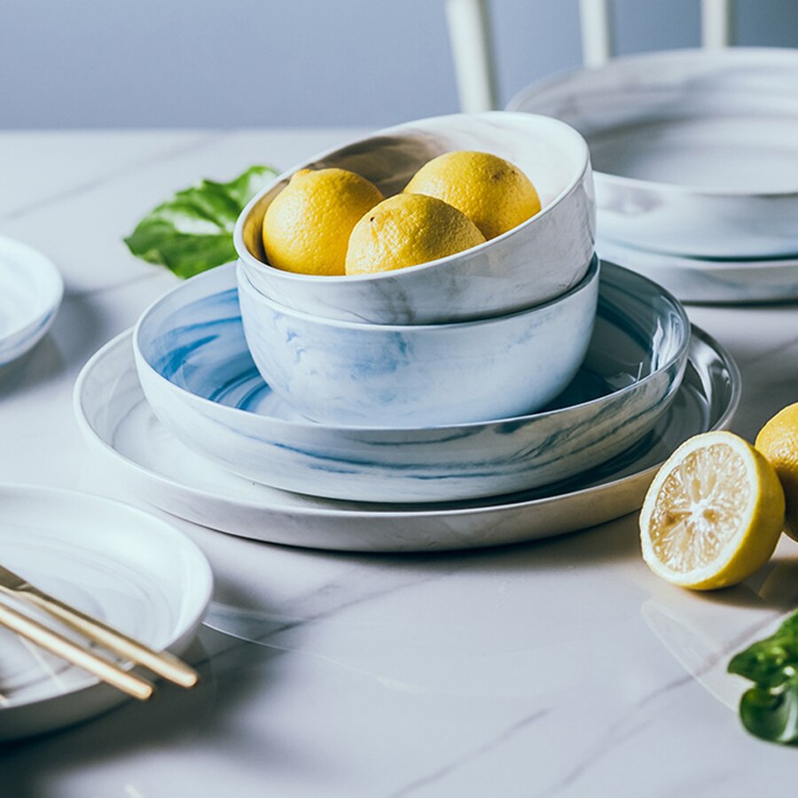 Muzity Keramische Platen Onder Geglazuurd Porselein Soep Plaat 8/11 Inch Creatieve Plaat Schotel