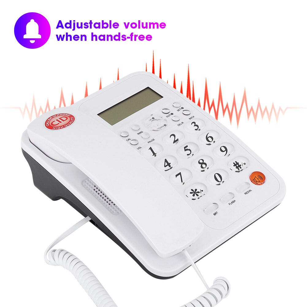 Strona główna biznes stacjonarny przewodowy telefon dzwoniący ID stały stacjonarny biurko ścienny telefon na biurko telefon biurowy telefon stacjonarny przewodowy