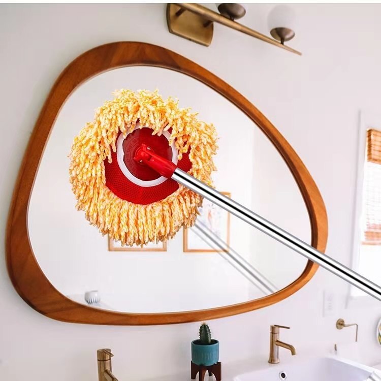 Reusable Marvelous Microfiber Mop Chenille Dust Mop Commercial Floor Dusting & Mopping Cleaner With Extension Handle