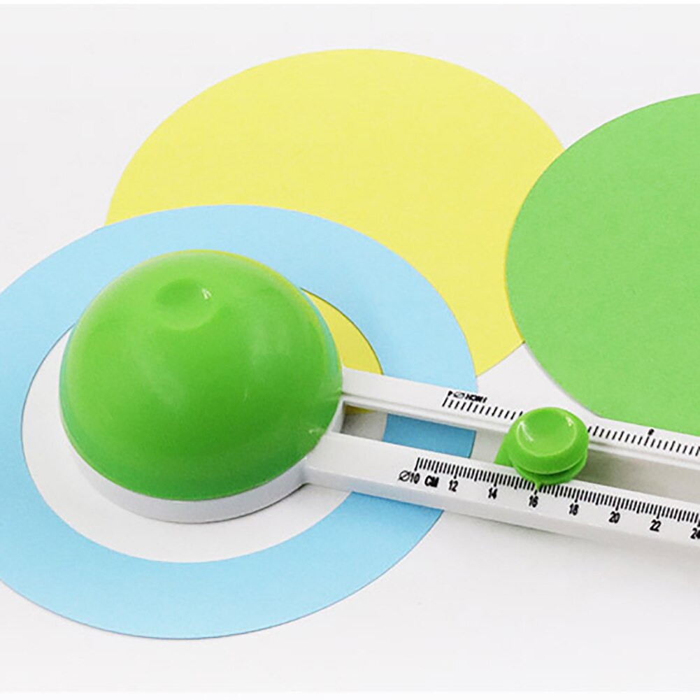 Mini Cirkel Cutter 360 Graden Roterende Ronde Snijden Messen Model Patchwork Kompas Circulaire Papier Scrapbooking Kaarten Cutter