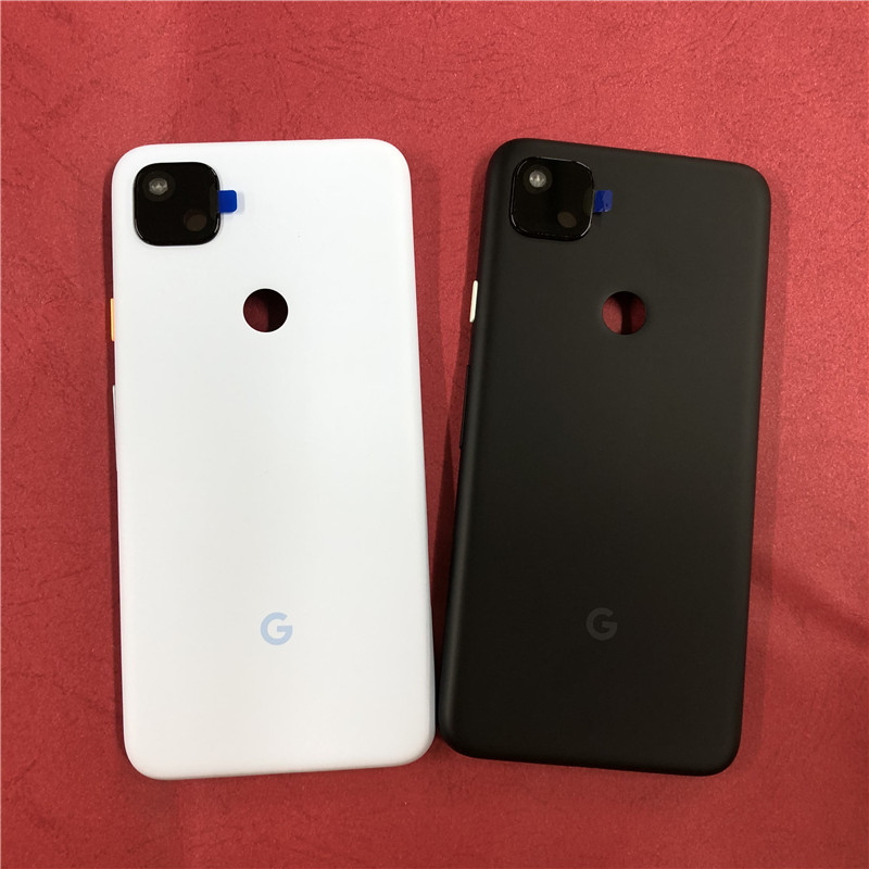 Pixel4A Back Cover For Google Pixel 4A / 4A 5G Housing Rear Door Phone Repair Replace Battery Case + Camera Glass
