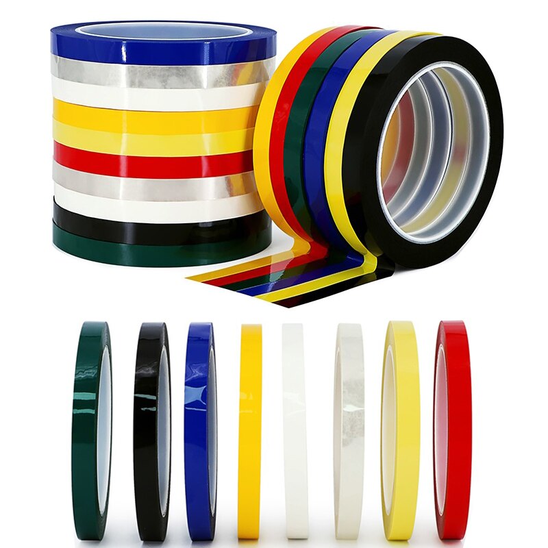 Desktop Positioning Tape 50M Marking Tape Whiteboard Color Discrimination Warning Grid Line Adhesive Tape Supply