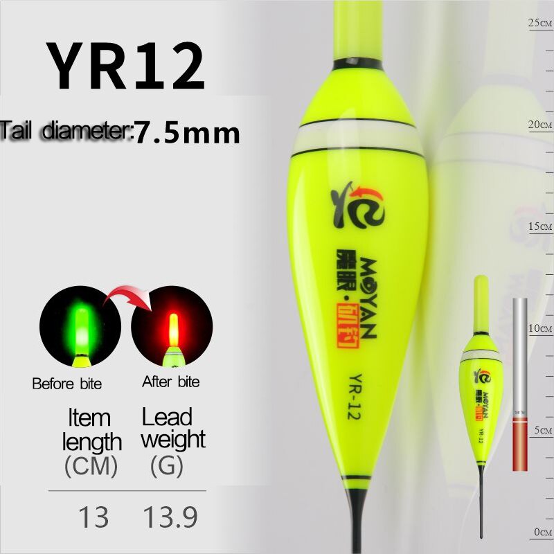 Flotador de pesca inteligente, Sensor de gravedad, luminosas de noche, flotadores de pesca, luz Led brillante eléctrica, recordatorio automático, Bobber de pesca: 12